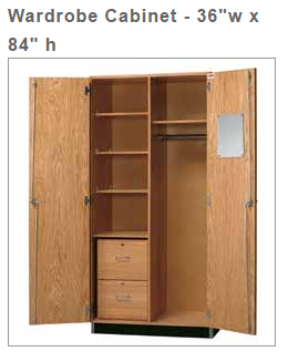 Diversified Woodcrafts Wardrobe Cabinet - 36"w x 84" h