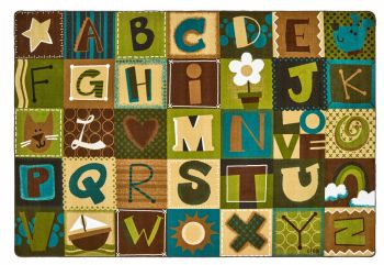 Carpets for Kids KIDSoft™ Toddler Alphabet Blocks - Nature