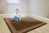 FLAGSHIP DOUBLE BORDER CHOCOLATE 7'6" x 12'