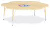 Jonticraft Berries® Six Leaf Activity Table - 60", A-height - Maple/Maple/Camel