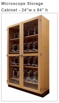Diversified Woodcrafts Microscope Storage Cabinet - 48" w x 84" h