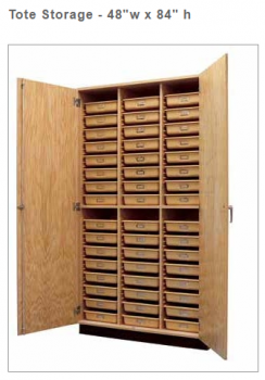 Diversified Woodcrafts Tote Storage - 48"w x 84" h