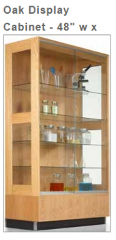 Oak Display Cabinet - 48