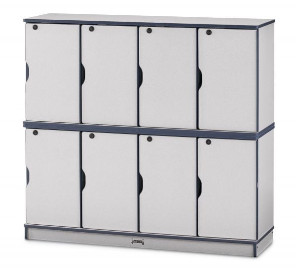 Rainbow AccentsÂ® Stacking Lockable Lockers -  Single Stack - Blue