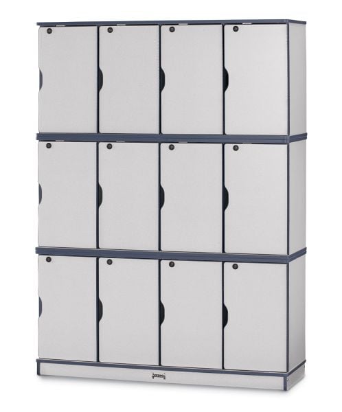 Rainbow AccentsÂ® Stacking Lockable Lockers -  Double Stack - Green