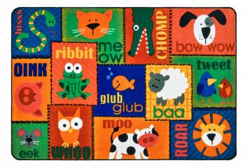 Carpets for Kids KIDSoft&#x2122; Animal Patchwork - Nature