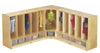Rainbow AccentsÂ® Toddler Corner Coat Locker with Step - without Trays - Navy