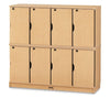 MapleWaveÂ® Stacking Lockable Lockers -  Double Stack