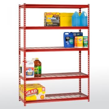 Sandusky Boltless Rivet Shelving with 5 shelves (3 adjustable) 36x12x60