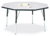 Jonticraft Berries® Octagon Activity Table - 48" X 48", E-height - Gray/Black/Black