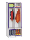 Rainbow AccentsÂ® 2 Section Coat Locker with Step - Red