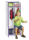 Rainbow AccentsÂ® 2 Section Coat Locker with Step - Green