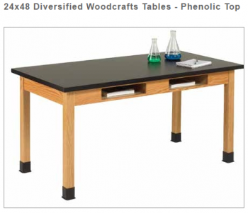 Diversified Woodcrafts Tables 24x48 - Epoxy Resin Top