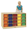 Rainbow AccentsÂ® 25 Tub Mobile Storage - with Tubs - Yellow