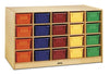 Rainbow AccentsÂ® 25 Tub Mobile Storage - with Tubs - Yellow