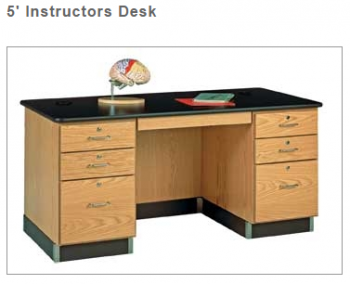 Diversified Woodcrafts 5' Instructors Desk