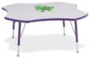 Jonticraft Berries® Four Leaf Activity Table - 48", T-height - Gray/Yellow/Yellow