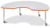 Jonticraft Berries® Kidney Activity Table - 48" X 72", Mobile - Gray/Orange/Gray