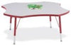 Jonticraft Berries® Four Leaf Activity Table - 48", E-height - Maple/Maple/Camel