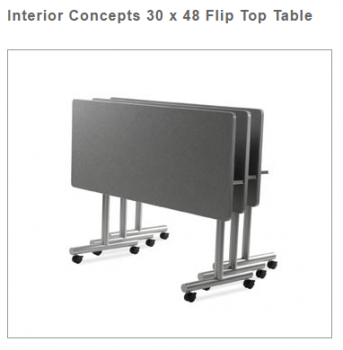 Interior Concepts 30 x 48 Flip Top Table
