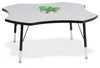 Jonticraft Berries® Four Leaf Activity Table - 48", T-height - Gray/Yellow/Yellow