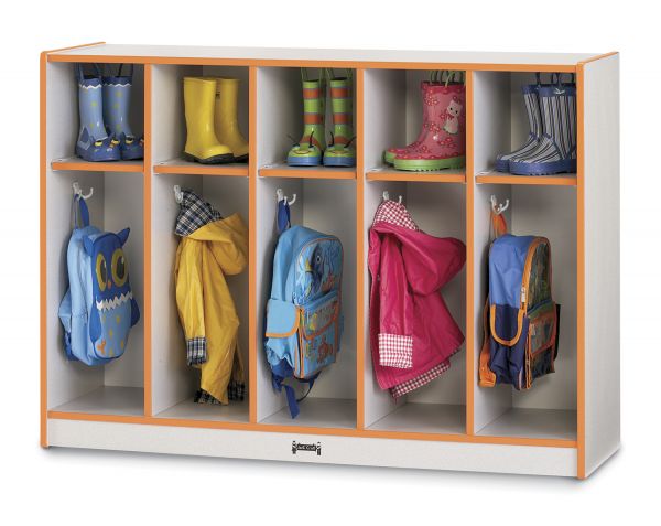 Rainbow AccentsÂ® Toddler 5 Section Coat Locker - Purple