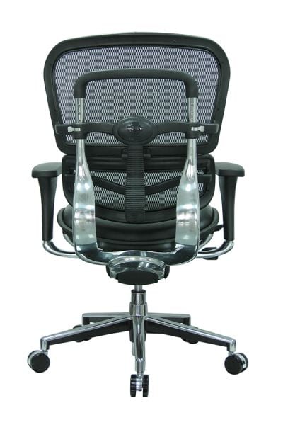 Eurotech ErgoHuman Mid Back Leather Seat & Mesh Back