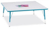 Jonticraft Berries® Square Activity Table - 48" X 48", T-height - Gray/Blue/Blue