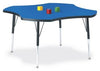 Jonticraft Berries® Four Leaf Activity Table - 48", E-height - Blue/Black/Black