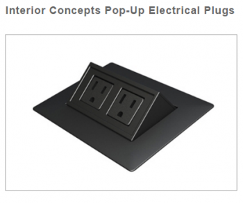 Interior Concepts Pop-Up Electrical Plugs