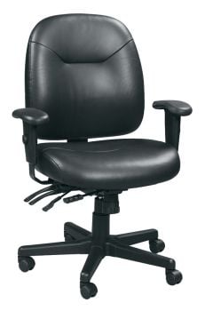Eurotech Seating 4x4 Black Leather Chair FREE SHIPPING