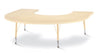 Jonticraft Berries® Horseshoe Activity Table - 66" X 60", E-height - Maple/Maple/Camel