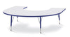 Jonticraft Berries® Horseshoe Activity Table - 66" X 60", T-height - Gray/Blue/Blue