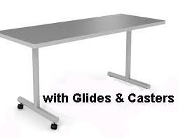 Interior Concepts, Motion Table, Arch or T-Leg, Glides, 24d x60w x29h