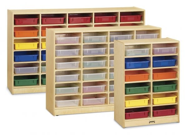 Rainbow AccentsÂ® 24 Paper-Tray Mobile Storage - with Paper-Trays - Blue