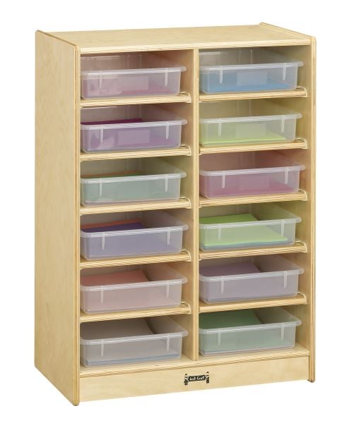 Jonti-CraftÂ® 24 Paper-Tray Mobile Storage - with Clear Paper-Trays