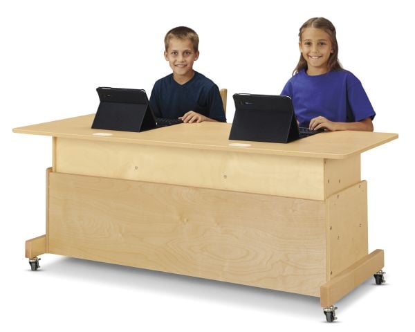 Jonti-CraftÂ® Apollo Single Computer Desk - Maple Top