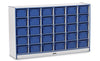 Rainbow AccentsÂ® 30 Cubbie-Tray Mobile Storage - without Trays - Navy