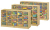 Jonti-CraftÂ® 30 Cubbie-Tray Mobile Storage - with Colored Trays