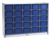 Rainbow AccentsÂ® 25 Cubbie-Tray Mobile Storage - with Trays - Purple