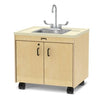 Jonti-CraftÂ® Clean Hands Helper Portable Sink - 26" Counter - Stainless Steel Sink