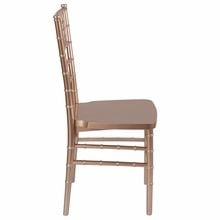 HERCULES Series Rose Gold Resin Stacking Chiavari Chair