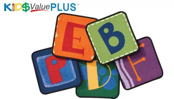 Carpets for Kids Toddler Alphabet Blocks Kit - Primary