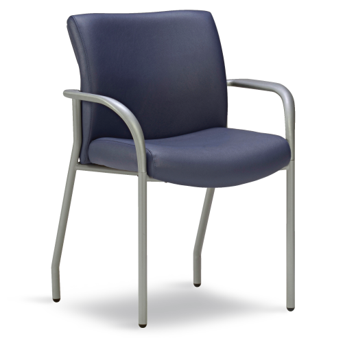 SITWELL Image Series Guest  I-18 Guest Chair Silver Frame/Arm