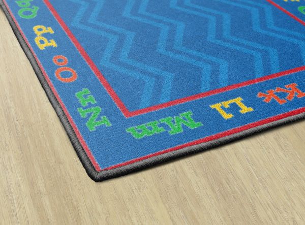 FLAGSHIP BLUE CHEVRON MAT 3'x2'