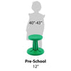 KORE PRE-SCHOOL WOBBLE STOOL  14" high Blue & Black - 12 Available