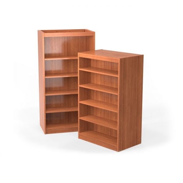 Tesco Solid Oak Double Face Library Shelving 24" x 36" x 72" Adder Canopy or Continuous Top