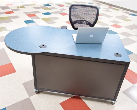 Interior Concepts Teacher 30"x60" Desk with Curve