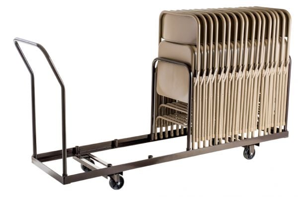 National Public Seating DY-35 Folding Chair Dolly for Vertical storage, 35 Chair Capacity