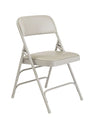 NPSÂ® 1300 Series Premium Vinyl Upholstered Triple Brace Double Hinge Folding Chair,